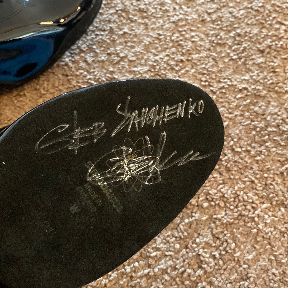Ballroom shoes personally signed by Gleb Savchenko from DWTS
